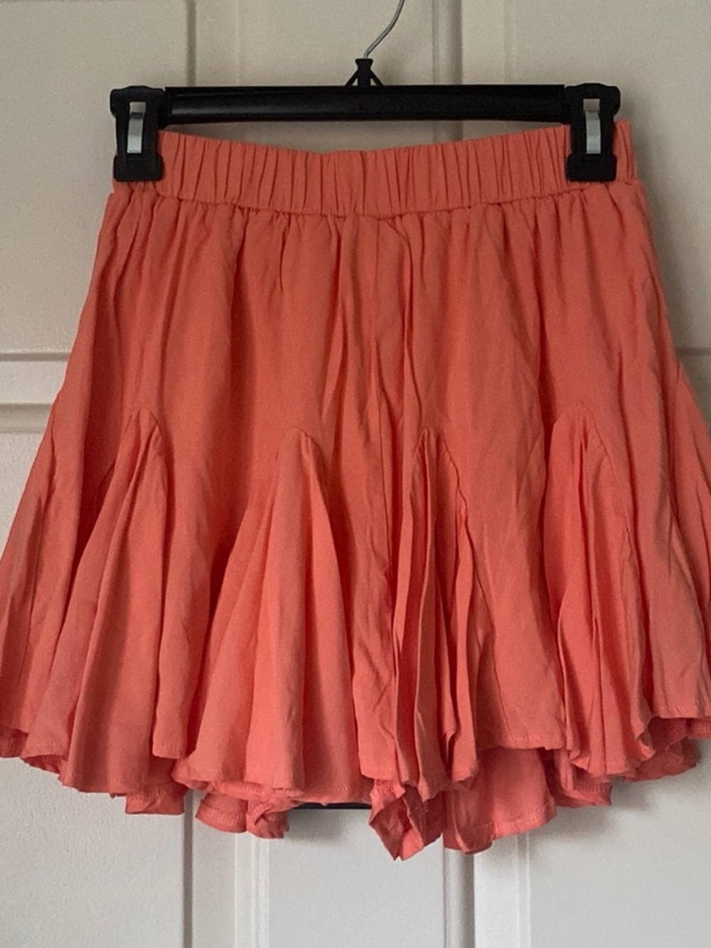 She + Sky Coral Pink Ruffled Skirt
